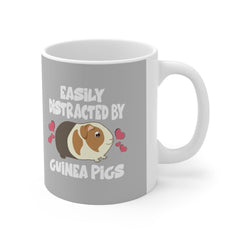 Easily Distracted By Guinea Pigs Coffee Mug - guinea pig print design