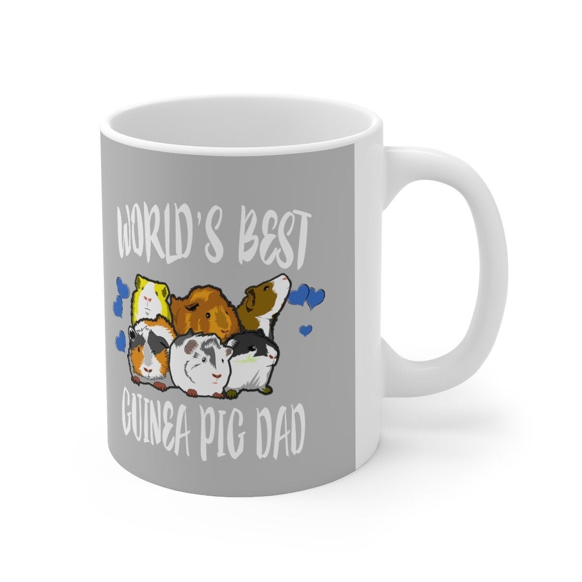 World's Best Guinea Pig Dad Mug, Guinea Pig Owner Mug, Guinea Pig Lover Gift, Guinea Pig Mug, Animal Mugs Image 2