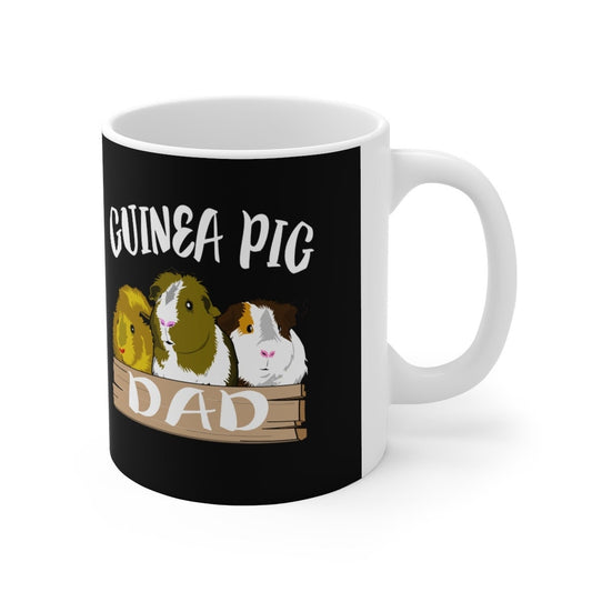 Guinea Pig Dad Coffee Mug - guinea pig print design