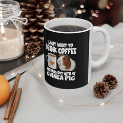 Drink Coffee And Hang Out With My Guinea Pig Coffee Mug - guinea pig print design