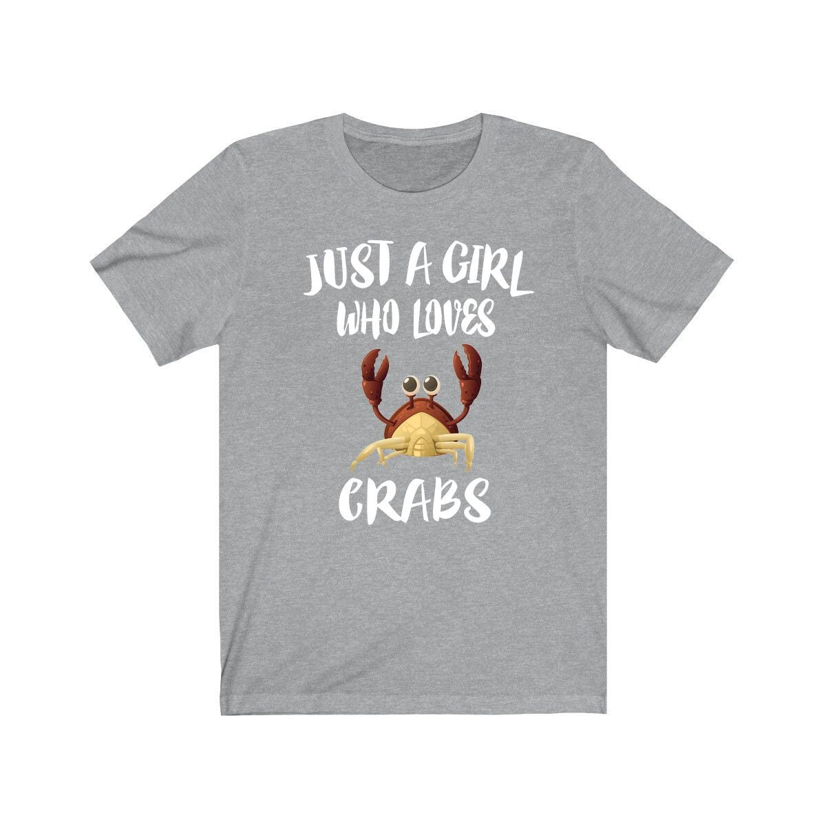 Just A Girl Who Loves Crabs Shirt, Crab Lover Shirt, Crab Lover Shirt, Crab Gift, Animal Lover Shirt, Adult Toddler Infant Kids Gift Image 1