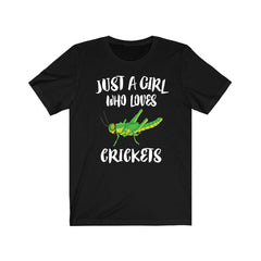 Just A Girl Who Loves Crickets Shirt - cricket print design