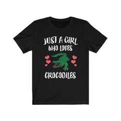 Just A Girl Who Loves Crocodiles Shirt - crocodile print design