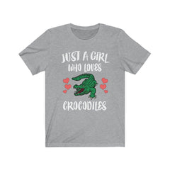 Just A Girl Who Loves Crocodiles Shirt - crocodile print design