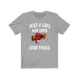 Just A Girl Who Loves Dart Frogs Shirt, Dart Frog Lover Shirt, Dart Frog Lover Gift, Frog Shirt, Animal Adult Toddler Kids T-Shirt Image 2