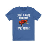 Just A Girl Who Loves Dart Frogs Shirt, Dart Frog Lover Shirt, Dart Frog Lover Gift, Frog Shirt, Animal Adult Toddler Kids T-Shirt Image 4