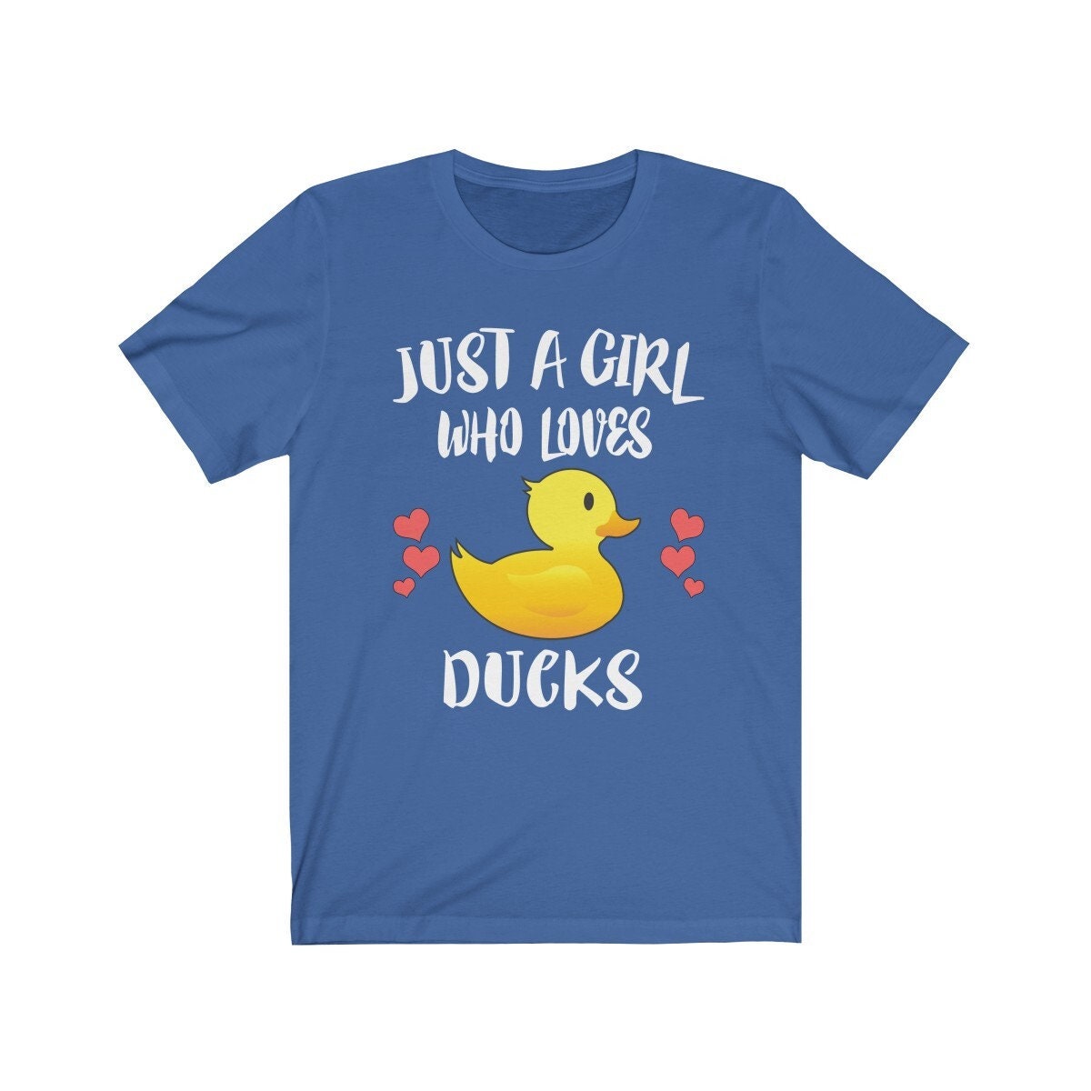 Just A Girl Who Loves Ducks Shirt, Duck Lover Shirt, Duck Lover Gift, Duck Shirt, Animal Adult Toddler Kids T-Shirt Image 1