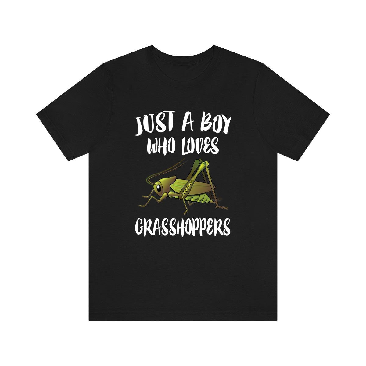 Just A Boy Who Loves Grasshoppers Shirt, Grasshopper Lover Shirt, Grasshopper Shirt, Grasshopper Lover Gift, Animal Adult Kids T-Shirt Image 3