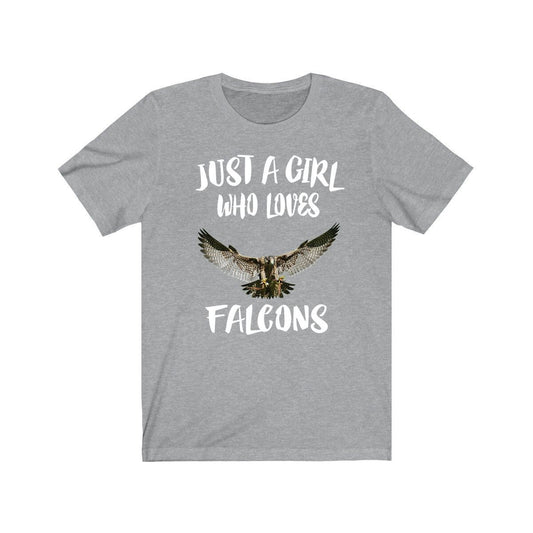 Just a girl who loves falcons fastest raptor bird of prey tee