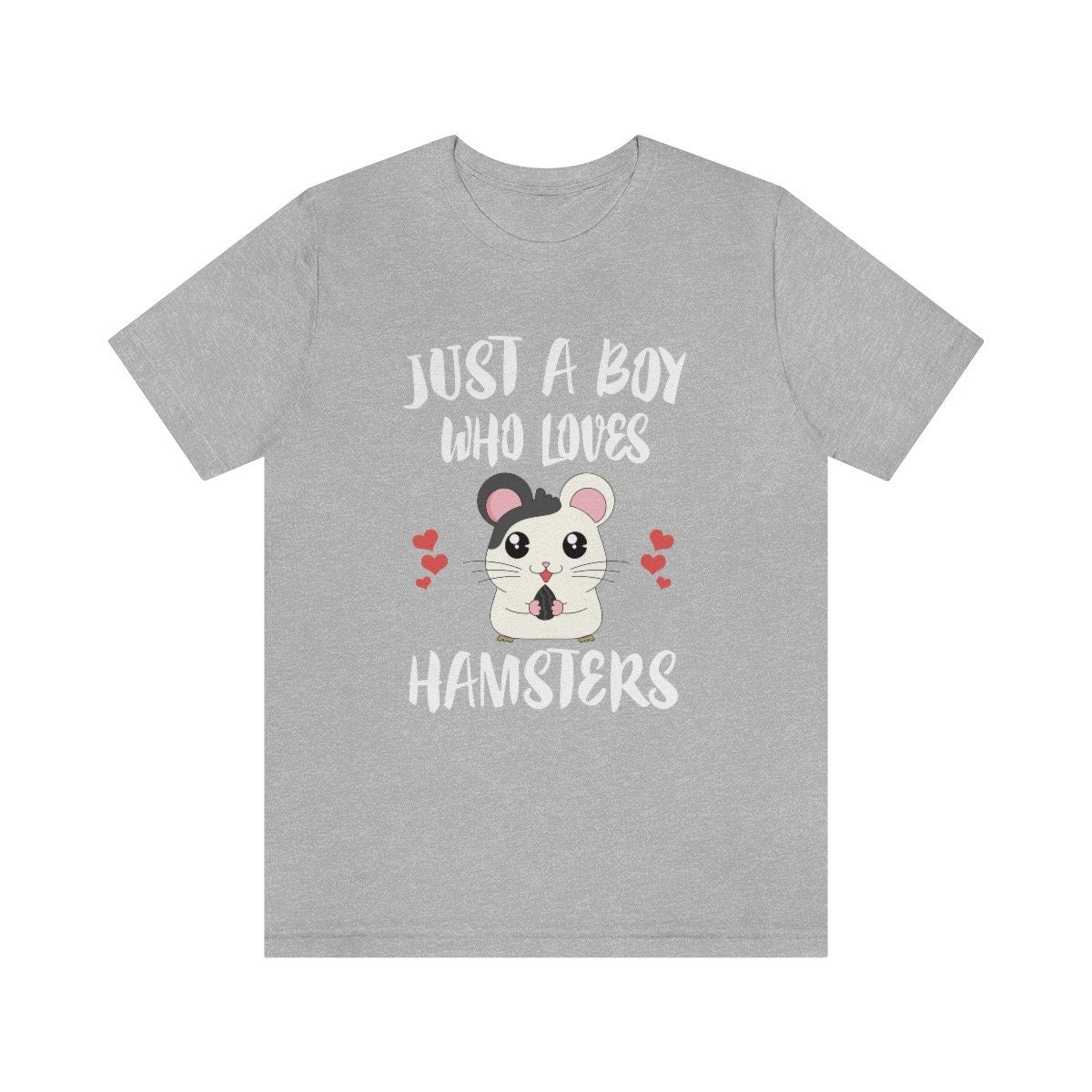Just A Boy Who Loves Hamsters Shirt, Hamster Lover Shirt, Hamster Shirt, Hamsters Lover Gift, Animal Adult Kids T-Shirt Image 3