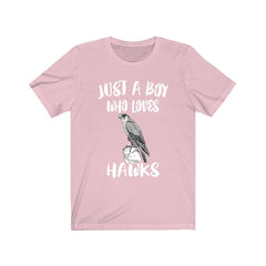 Just a boy who loves hawks raptor bird of prey lover tee