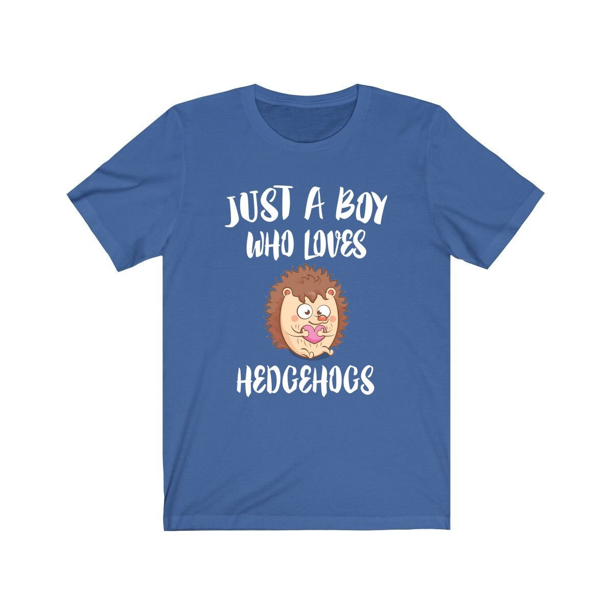 Just A Boy Who Loves Hedgehogs Shirt, Hedgehog Lover Shirt, Hedgehog Shirt, Hedgehog Lover Gift, Animal Adult Kids T-Shirt Image 3