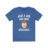 Just A Boy Who Loves Hedgehogs Shirt, Hedgehog Lover Shirt, Hedgehog Shirt, Hedgehog Lover Gift, Animal Adult Kids T-Shirt Image 3