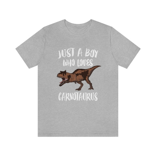 Just A Boy Who Loves Carnotaurus Shirt - Carnotaurus print design