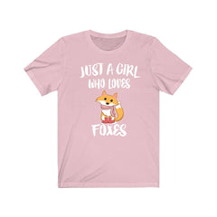 Just A Girl Who Loves Foxes Shirt - fox print design