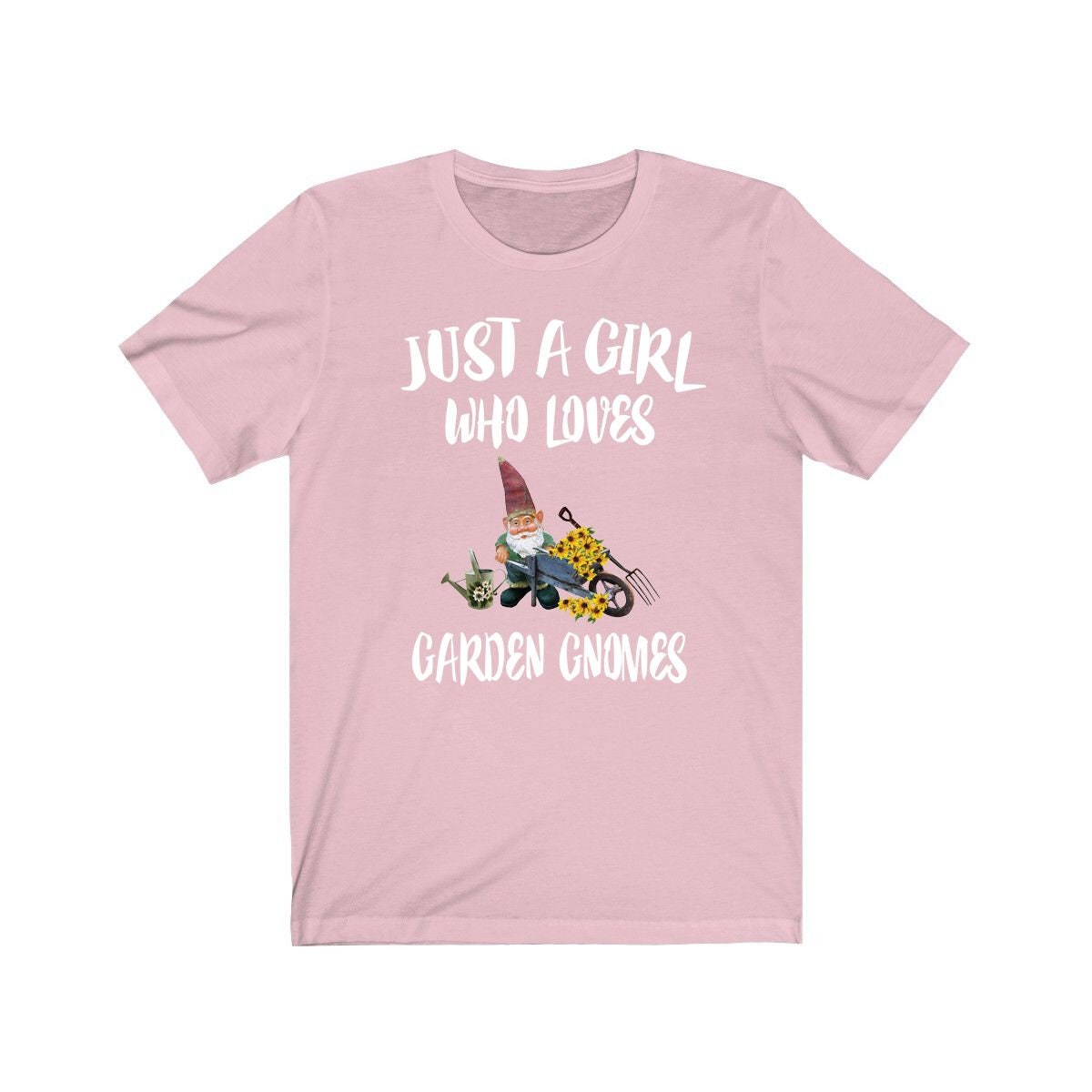 Just A Girl Who Loves Garden Gnomes Shirt, Garden Gnome Lover Shirt, Garden Gnome Lover Gift, Garden Gnome Tee, Animal Adult Kids T-Shirt Image 2