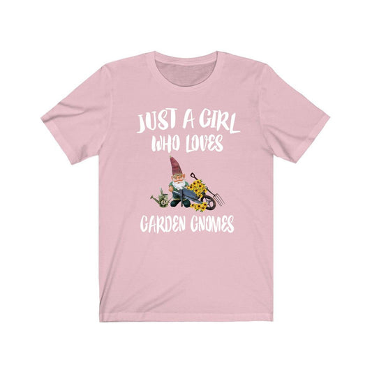 Just A Girl Who Loves Garden Gnomes Shirt - garden gnome print design