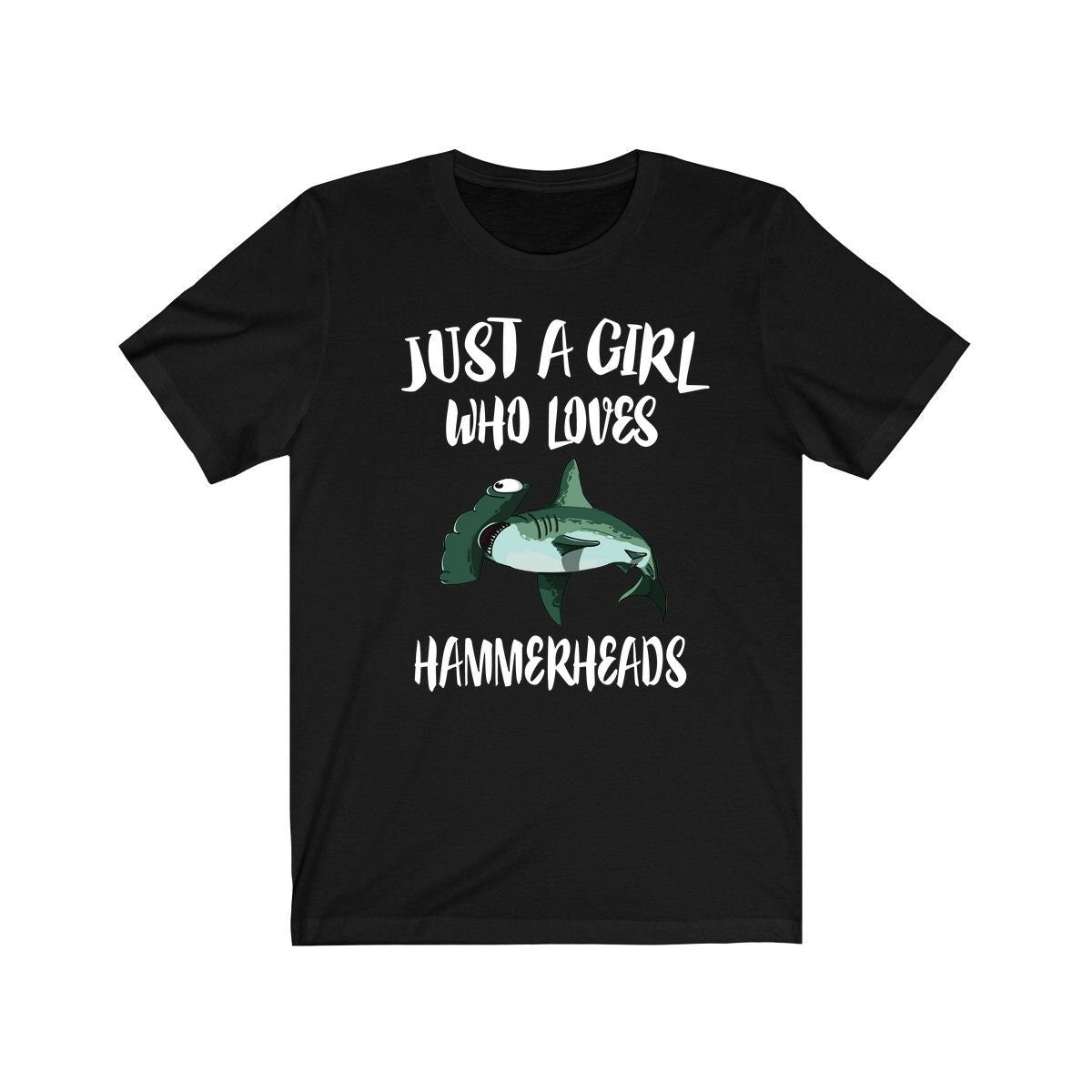 Just A Girl Who Loves Hammerhead Sharks Shirt - hammerhead shark print design