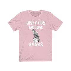 Just A Girl Who Loves Hawks Birds Shirt - hawk print design