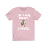 Just A Girl Who Loves Kingfishers Birds Shirt, Kingfisher Lover Shirt, Bird Lover Gift, Birding Shirt, Birds Tee, Animal Adult Kids Image 3