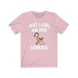 Just A Girl Who Loves Lemurs Shirt, Lemur Lover Shirt, Lemur Lover Gift, Lemur Shirt, Lemur Tee, Animal Adult Kids Image 3