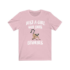 Just a girl who loves lemurs Madagascar endemic primate lover tee