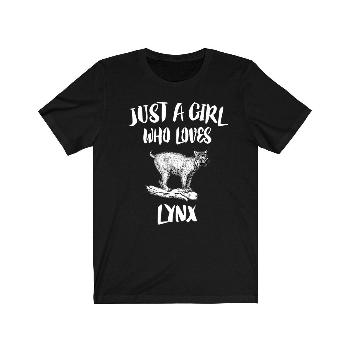 Just A Girl Who Loves Lynx Shirt, Lynx Lover Shirt, Lynx Lover Gift, Lynx Shirt, Lynx Tee, Animal Adult Kids Image 1