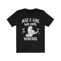 Just A Girl Who Loves Manatees Shirt - manatee print design