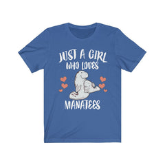 Just A Girl Who Loves Manatees Shirt - manatee print design