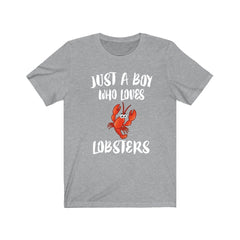 Just A Boy Who Loves Lobsters Shirt - lobster print design