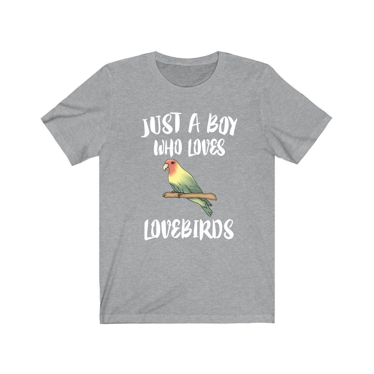 Just A Boy Who Loves Lovebirds Shirt, Lovebird Lover Shirt, Lovebird Shirt, Parrot Lover Gift, Animal Adult Kids T-Shirt Image 3