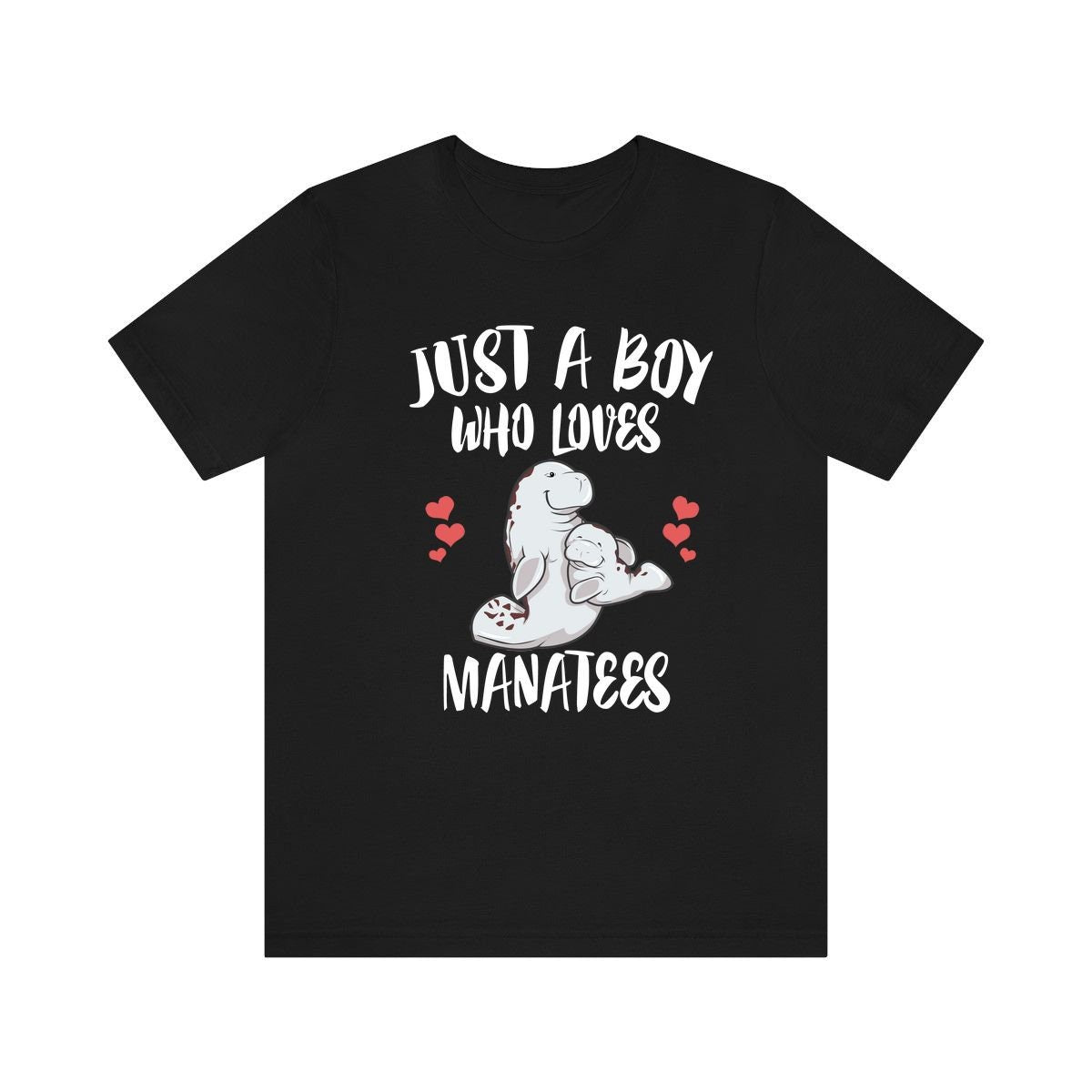 Just A Boy Who Loves Manatees Shirt, Manatee Lover Shirt, Manatee Shirt, Manatee Lover Gift, Animal Adult Kids T-Shirt Image 1
