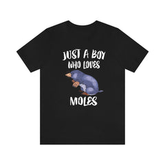 Just A Boy Who Loves Moles Animal Shirt - mole print design