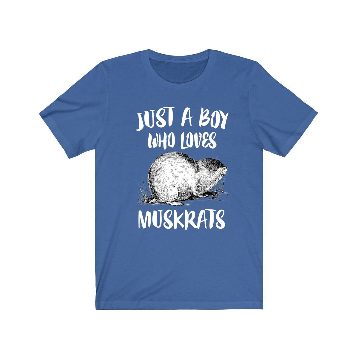 Just A Boy Who Loves Muskrats Shirt, Muskrat Lover Shirt, Muskrat Shirt, Muskrat Lover Gift, Animal Adult Kids T-Shirt Image 3
