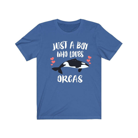 Just A Boy Who Loves Orcas Whales Shirt, Orca Lover Shirt, Orca Shirt, Whale Lover Gift, Animal Adult Kids T-Shirt Image 1