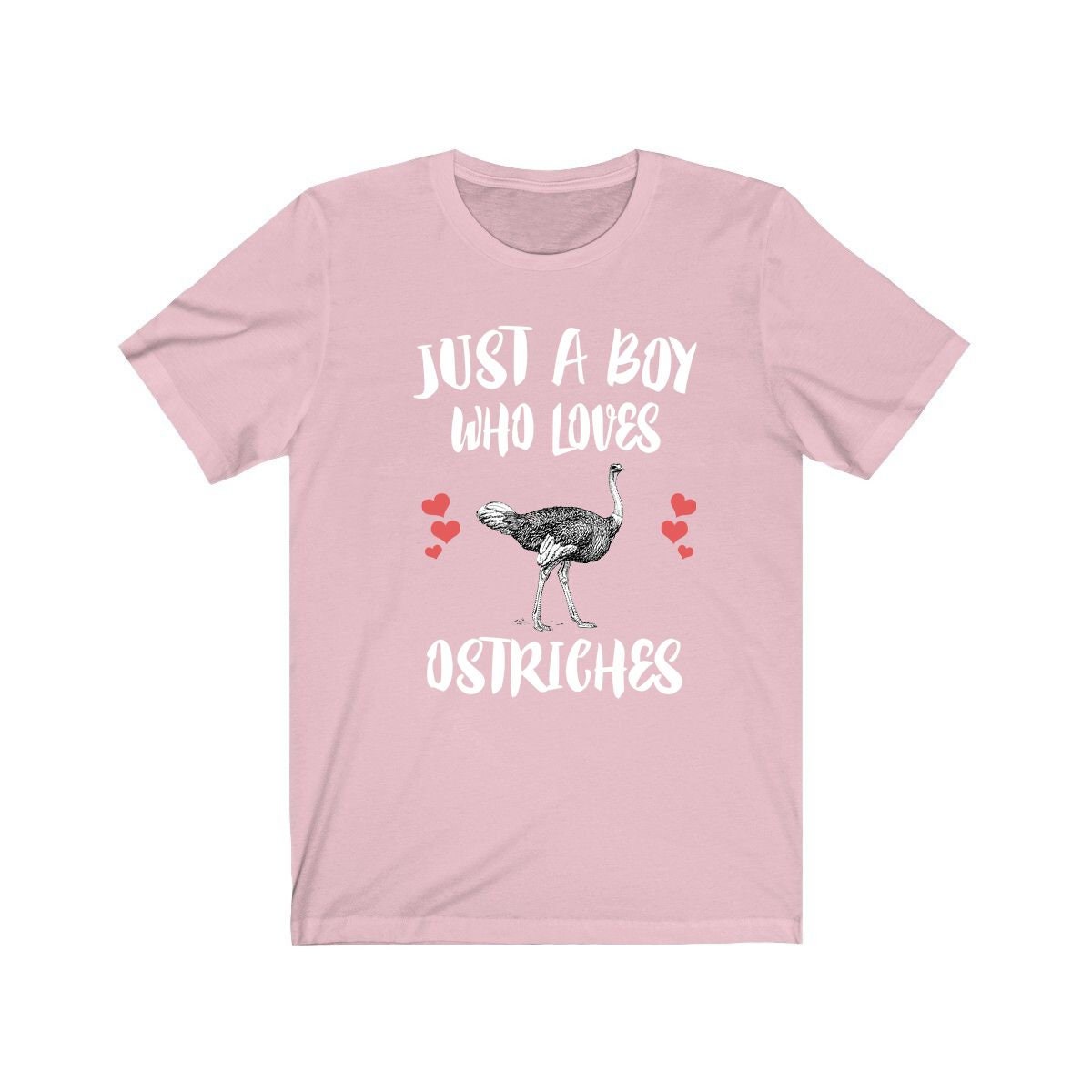Just A Boy Who Loves Ostriches Shirt, Ostrich Lover Shirt, Ostrich Shirt, Ostrich Lover Gift, Animal Adult Kids T-Shirt Image 4