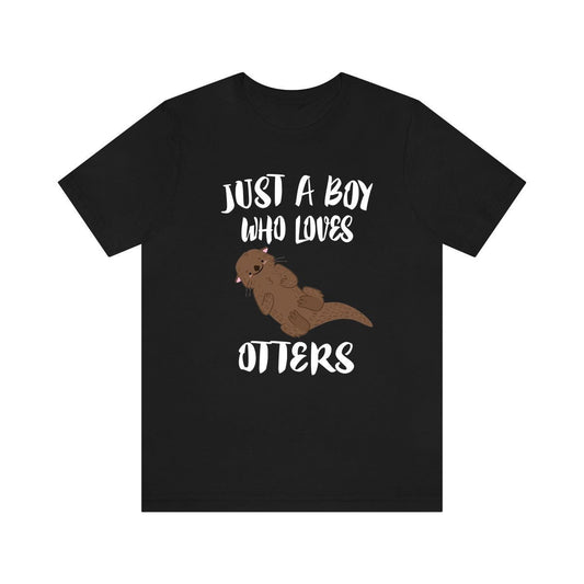 Just A Boy Who Loves Otters Shirt - otter print design