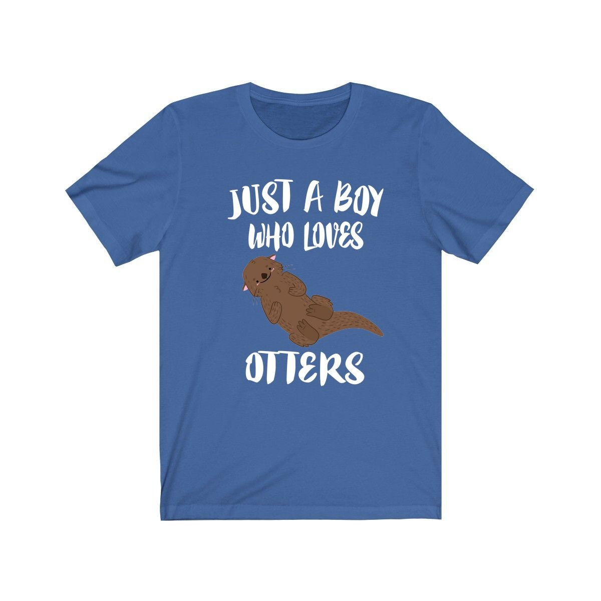Just A Boy Who Loves Otters Shirt, Otter Lover Shirt, Otter Shirt, Otter Lover Gift, Animal Adult Kids T-Shirt Image 3