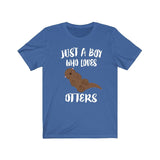 Just A Boy Who Loves Otters Shirt, Otter Lover Shirt, Otter Shirt, Otter Lover Gift, Animal Adult Kids T-Shirt Image 3