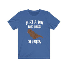 Just A Boy Who Loves Otters Shirt - otter print design