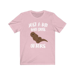Just A Boy Who Loves Otters Shirt - otter print design