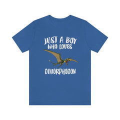Just A Boy Who Loves Dimorphodon Shirt - Dimorphodon print design
