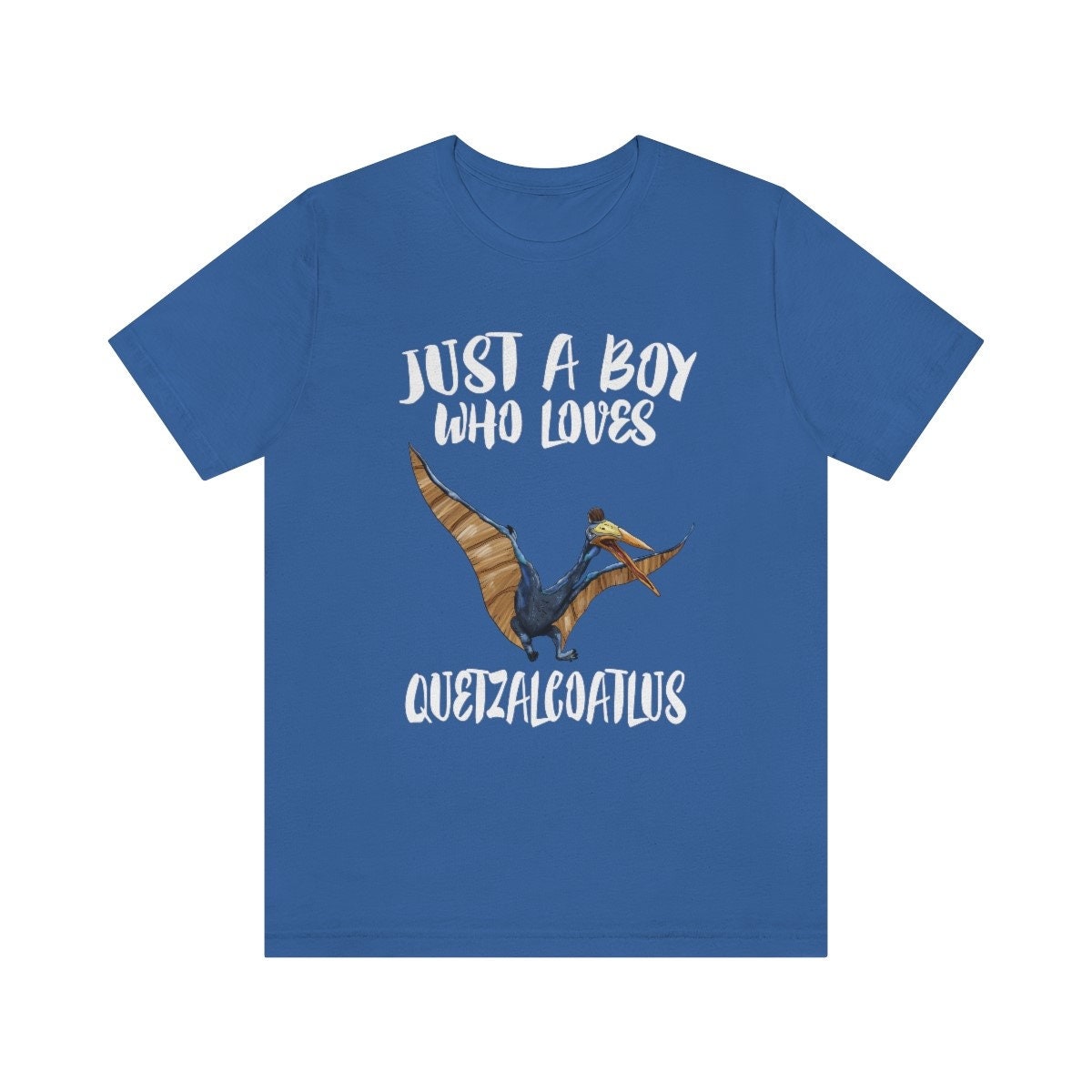 Just A Boy Who Loves Quetzalcoatlus Dinosaur Shirt, Quetzalcoatlus Lover Shirt, Dinosaur Shirt, Pterosaur Lover, Animal Adult Kids Shirt Image 2