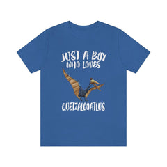 Just A Boy Who Loves Quetzalcoatlus Shirt - Quetzalcoatlus print design