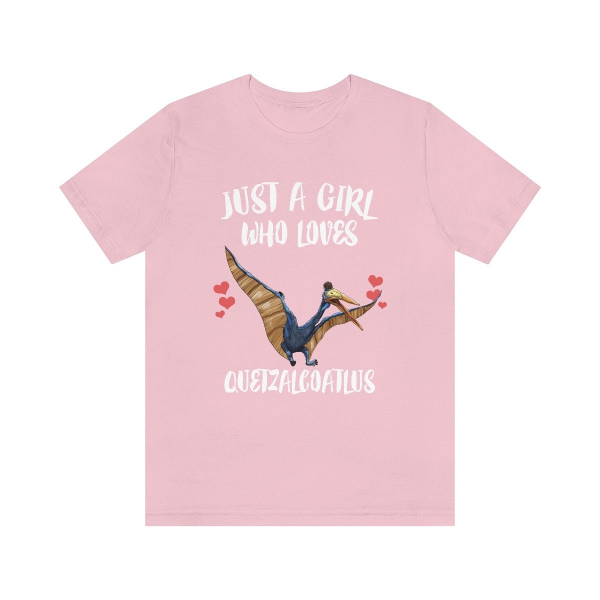 Just A Girl Who Loves Quetzalcoatlus Shirt, Quetzalcoatlus Lover Shirt, Dinosaur Lover Gift, Pterosaur Animal Adult Toddler Kids T-Shirt Image 4