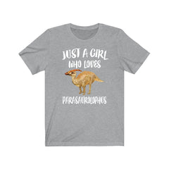 Parasaurolophus Dinosaur T-Shirt for Girls - parasaurolophus print design