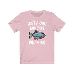 Just A Girl Who Loves Piranhas Fish Shirt - piranha print design