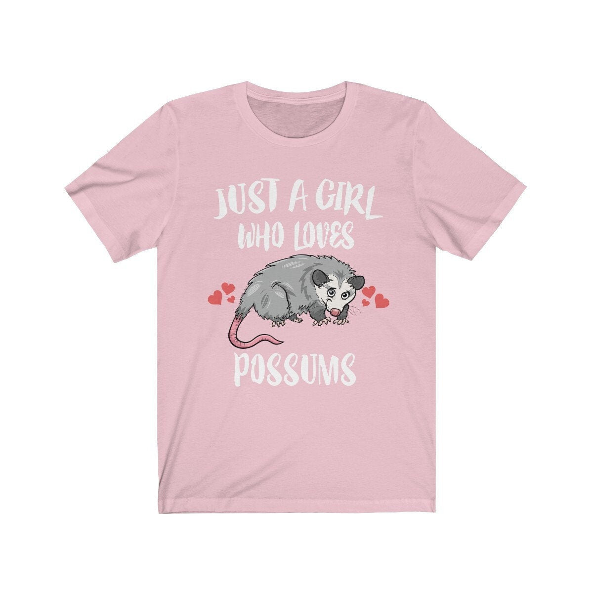 Just A Girl Who Loves Possums Shirt, Possum Lover Shirt, Possum Lover Gift, Possum Shirt, Possum Tee, Animal Adult Kids Image 3