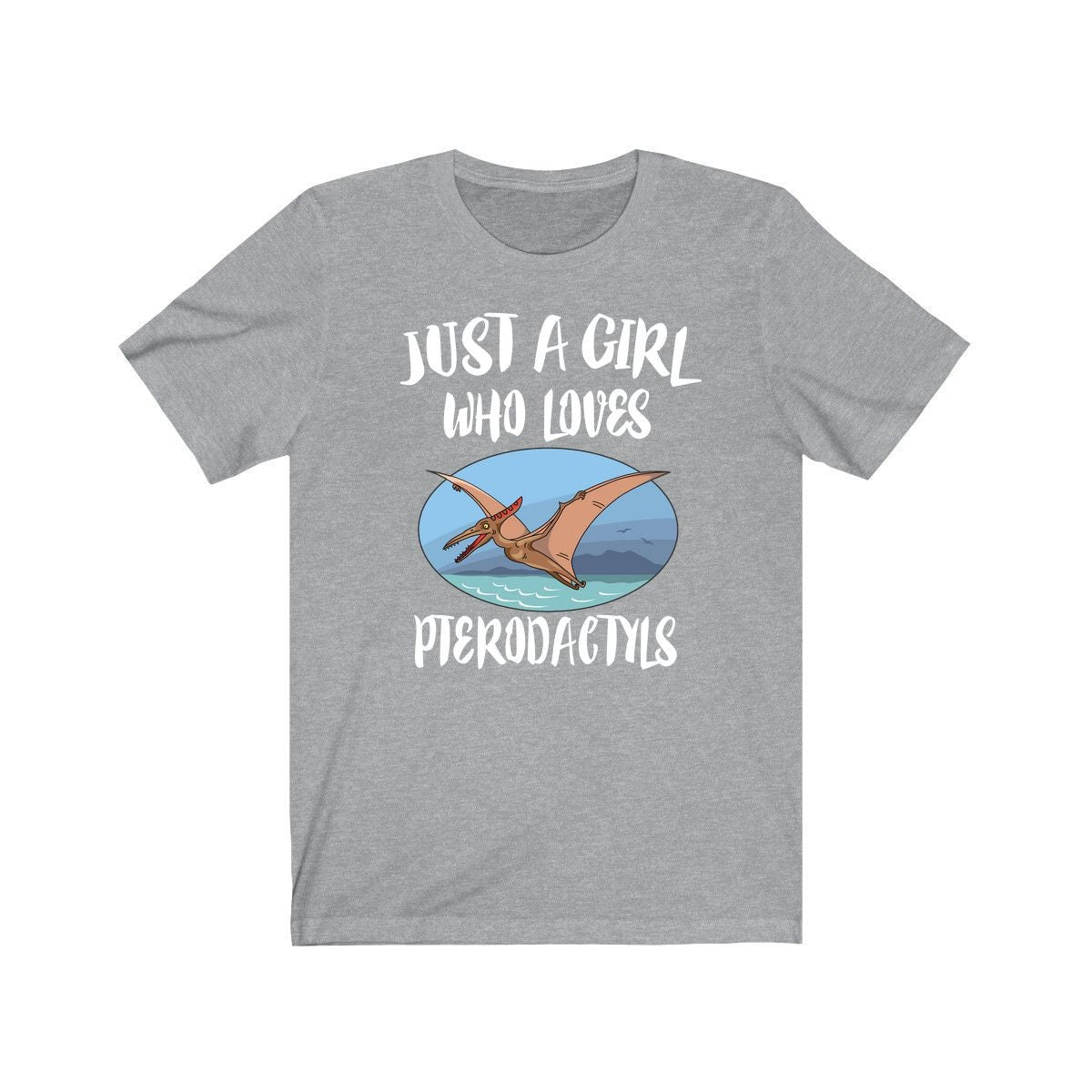 Just A Girl Who Loves Pterodactyls Dinosaur Shirt, Pterodactyl Lover Shirt, Pterodactyl Lover Gift, Pterodactyl Shirt, Animal Adult Kids Image 2