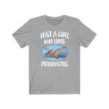 Just A Girl Who Loves Pterodactyls Dinosaur Shirt, Pterodactyl Lover Shirt, Pterodactyl Lover Gift, Pterodactyl Shirt, Animal Adult Kids Image 2